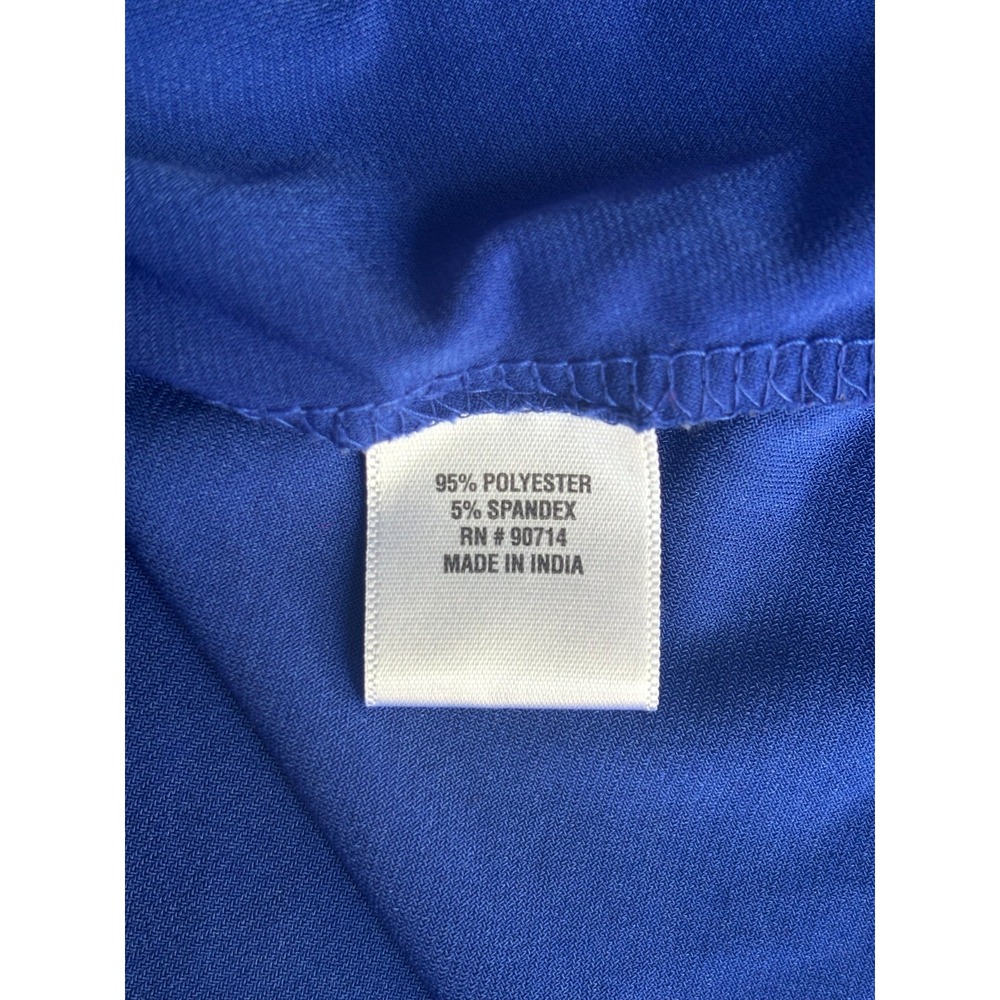 Coco Bianco Top Women's Size Medium Blue Round Neck Long Sleeve Pullover - Picture 6 of 9